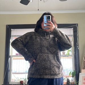 Gap - Vintage Grey Faux Sherpa Teddy Pullover Sweatshirt